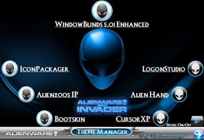 alienware invader media player skin download